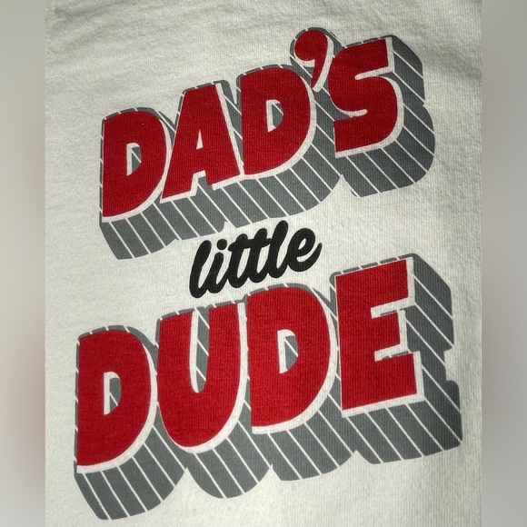 Baby Boy DAD’S LITTLE DUDE | Long Sleeve T Shirt | 12 months - Picture 2 of 5